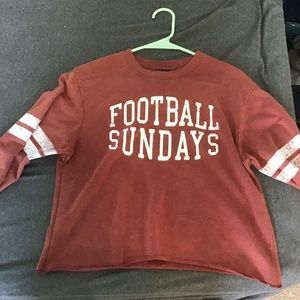 Football Sunday’s crop sweatshirt